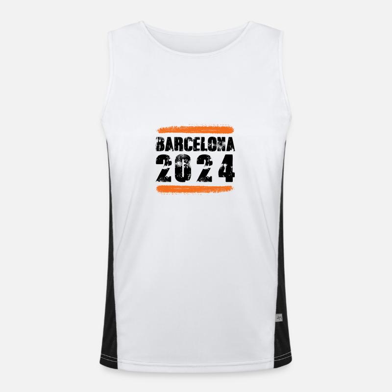 L’équipe de Barcelone 2024 Débardeur respirant contrasté Homme 
