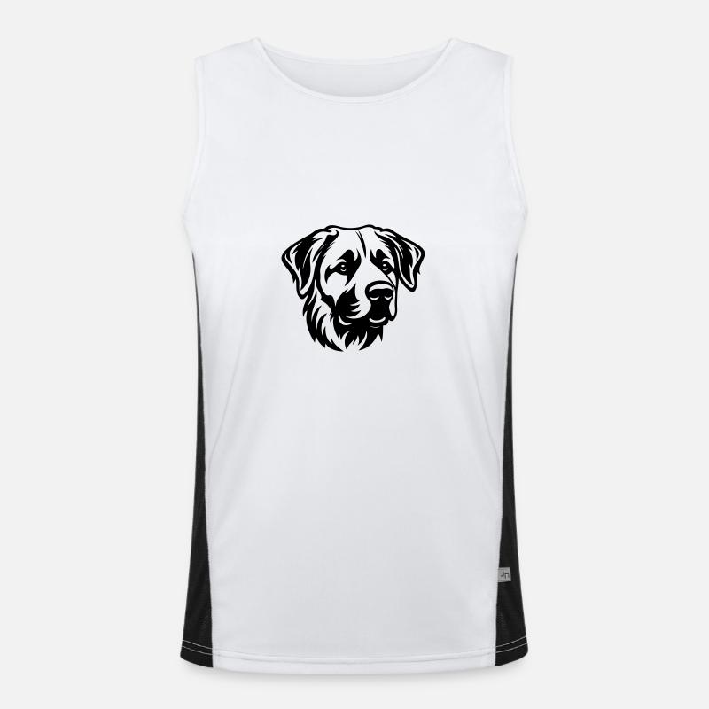 Tête de chien Kangal Débardeur respirant contrasté Homme 