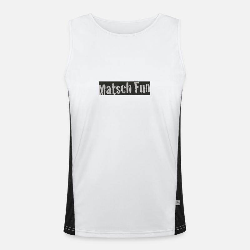 Matsch Fun Funktionelles Kontrast-Tank Top für Männer 