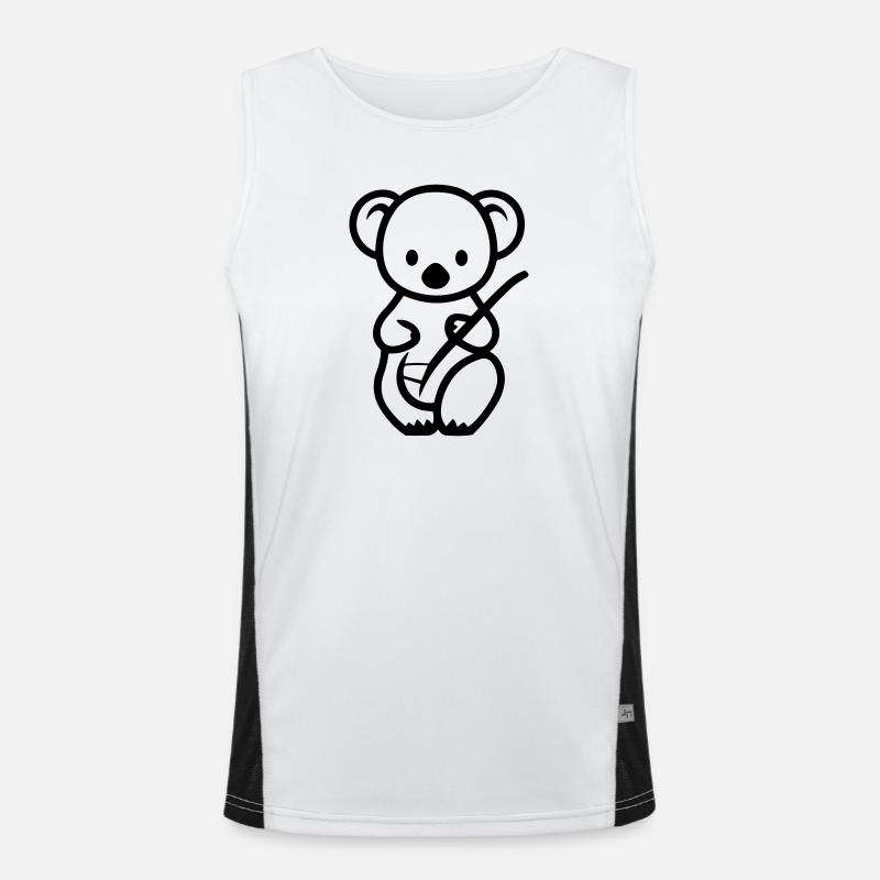Koala Funktionelles Kontrast-Tank Top für Männer 