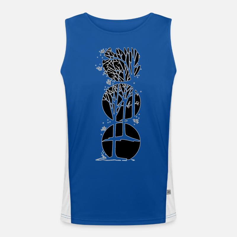 Winter Funktionelles Kontrast-Tank Top für Männer 