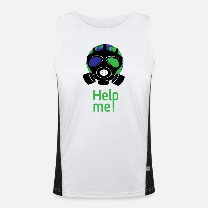 Help me Men's Functional Contrast Tank Top 