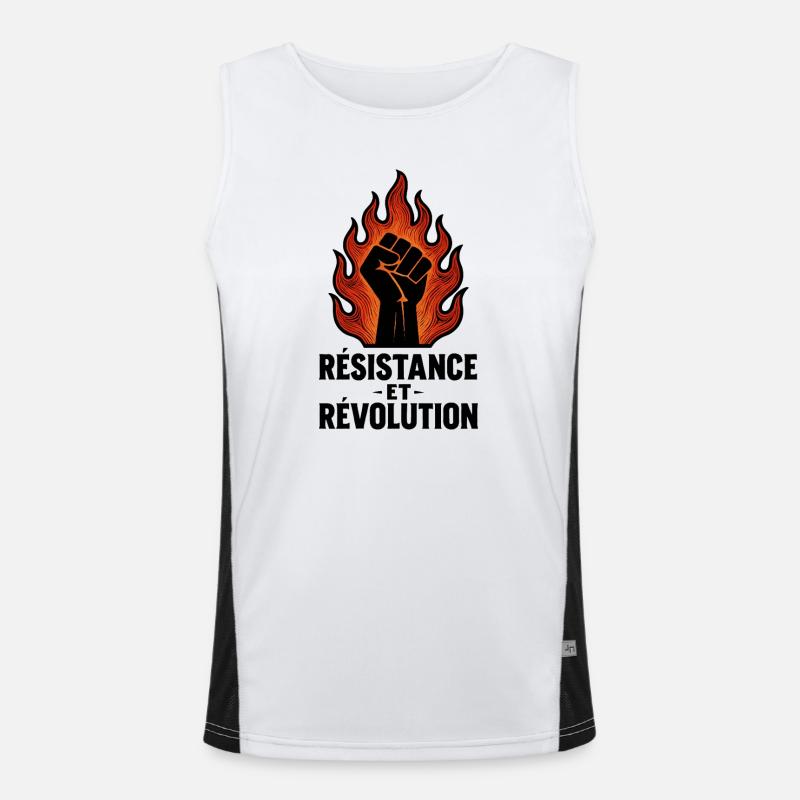 Résistance et Révolution Débardeur respirant contrasté Homme 