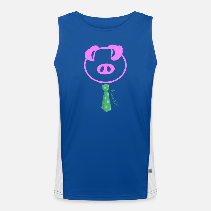 Mmmmhh! Le Cochon Pop à Cravate Débardeur respirant contrasté Homme 
