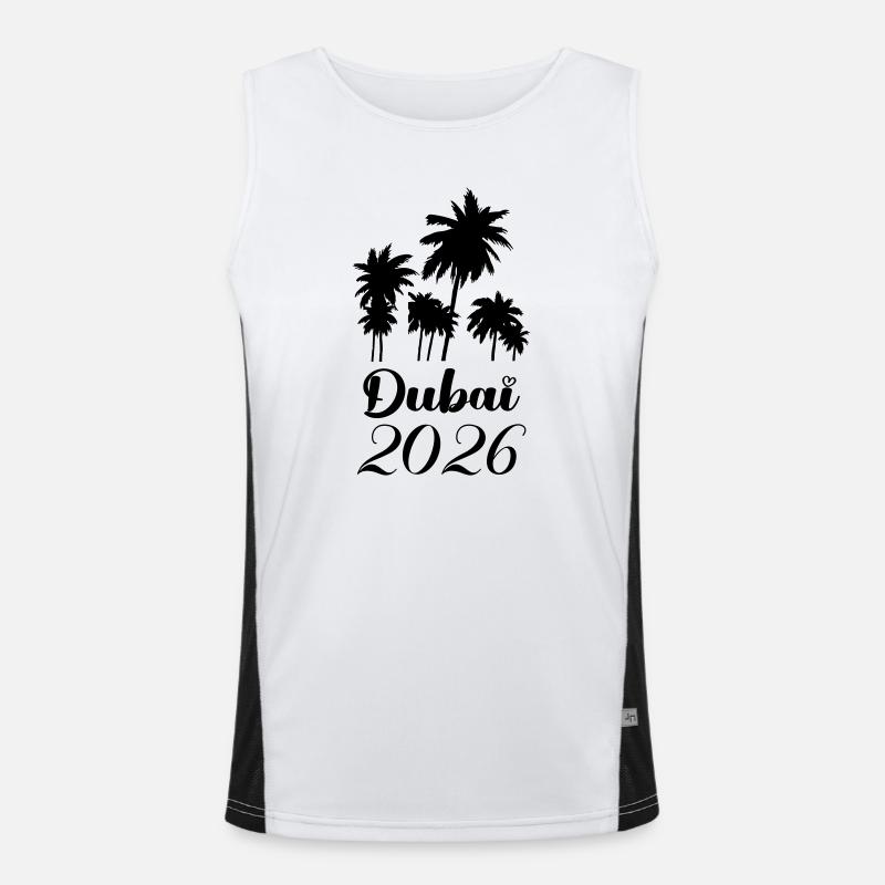 Dubai 2026 Funktionelles Kontrast-Tank Top für Männer 