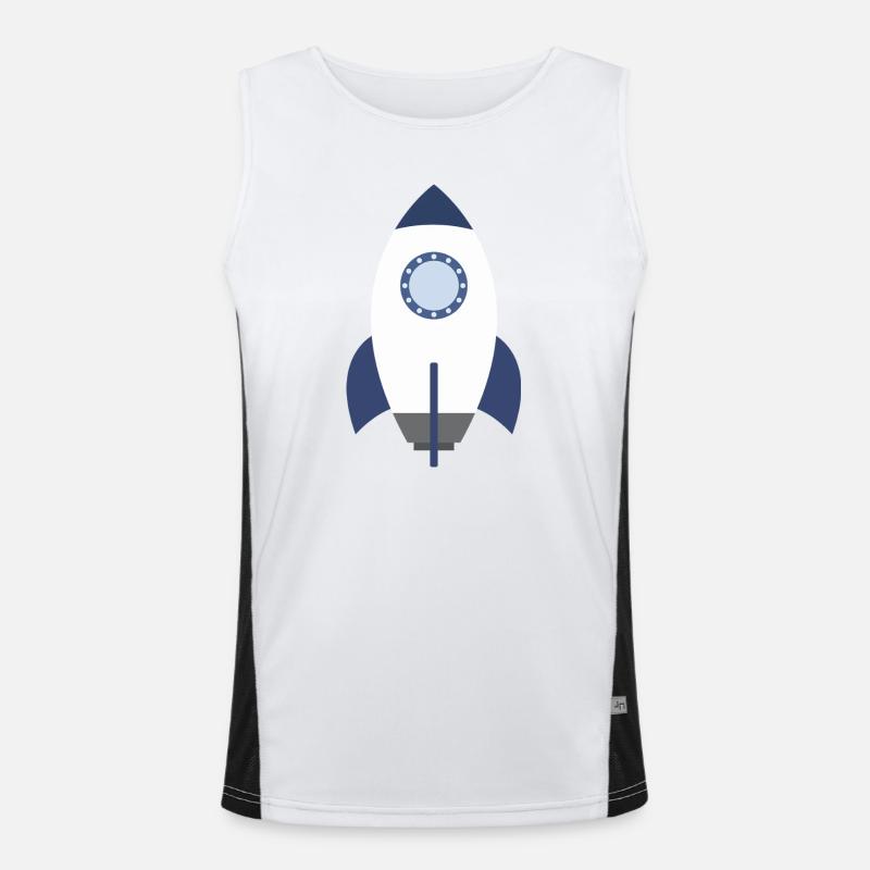 Rocket space Men's Functional Contrast Tank Top 