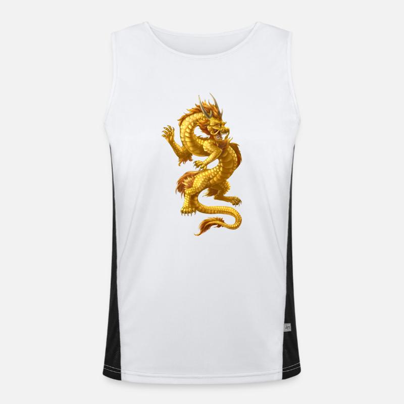 Dragon chinois Débardeur respirant contrasté Homme 