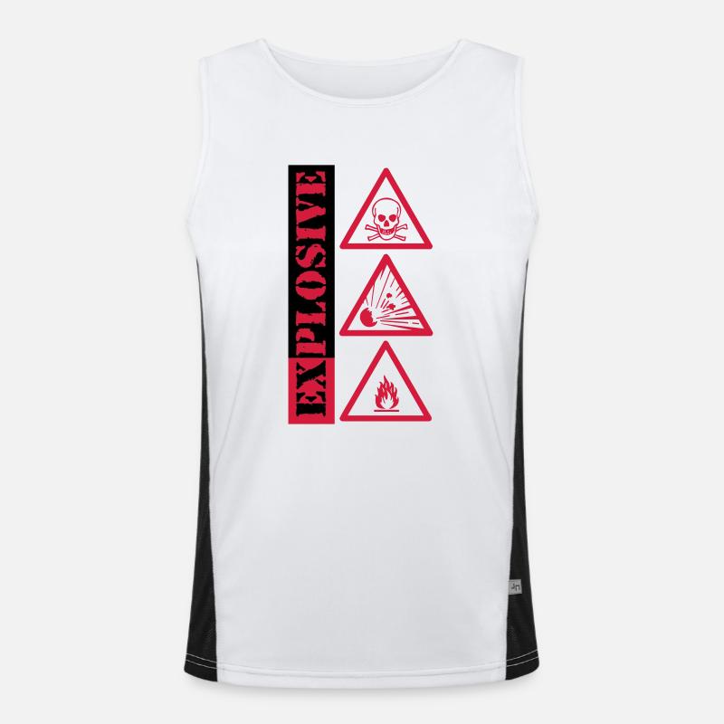 explosive, explosiv Funktionelles Kontrast-Tank Top für Männer 