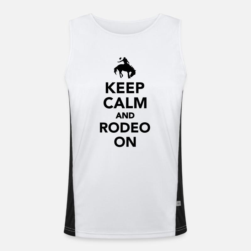 Rodeo Funktionelles Kontrast-Tank Top für Männer 