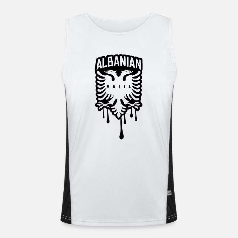 conception de la mafia albanaise Débardeur respirant contrasté Homme 