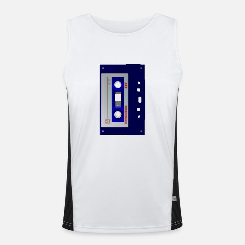 casette transparent Funktionelles Kontrast-Tank Top für Männer 