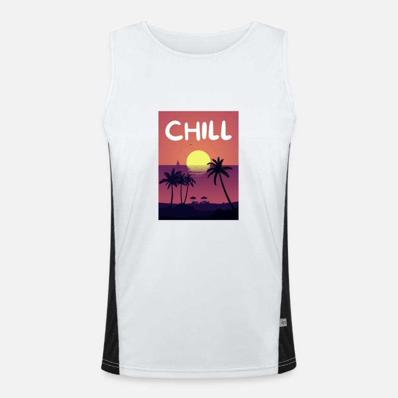 Chill Débardeur respirant contrasté Homme 