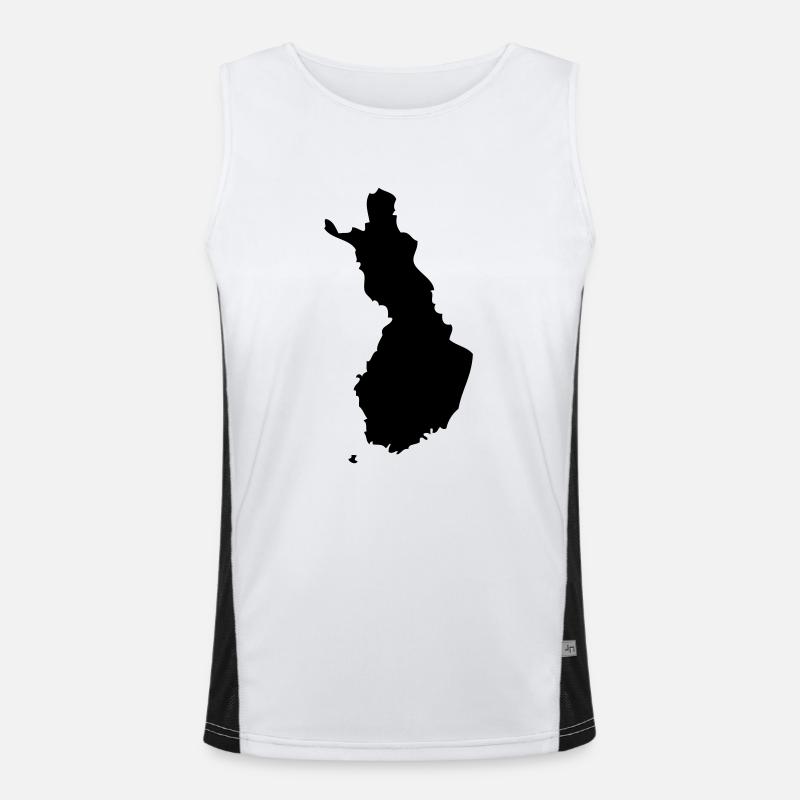 Finnland Funktionelles Kontrast-Tank Top für Männer 