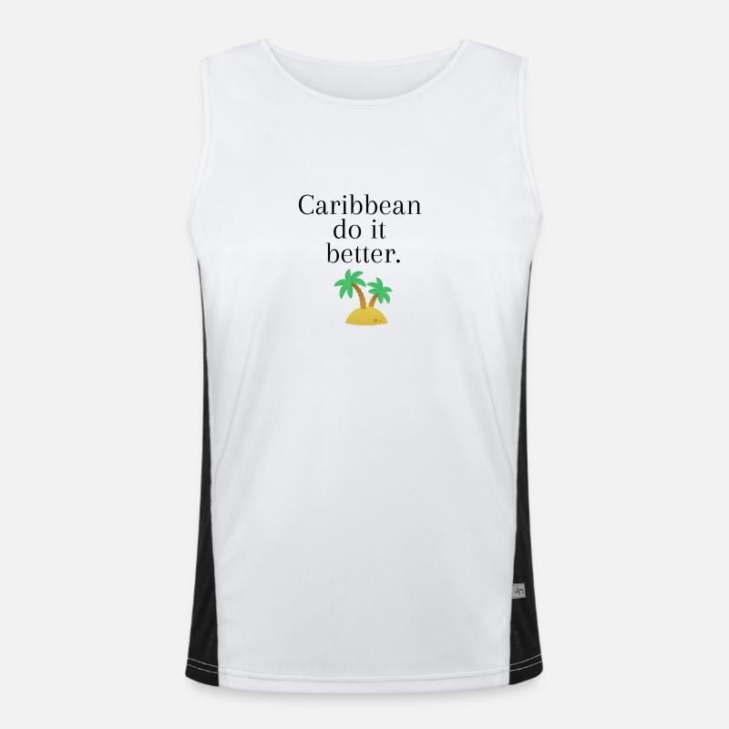 Caribbean do it better Débardeur respirant contrasté Homme 