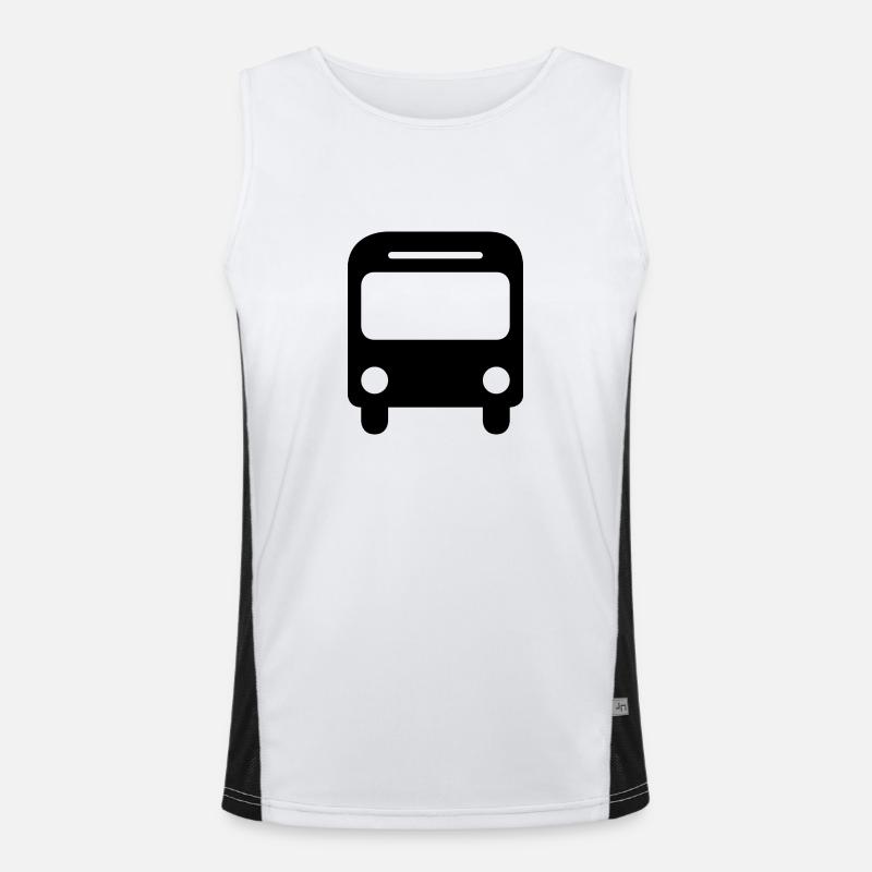Bus Funktionelles Kontrast-Tank Top für Männer 