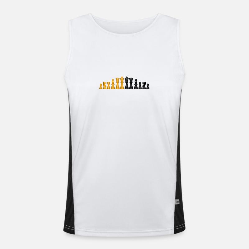 Chess pieces Men's Functional Contrast Tank Top 