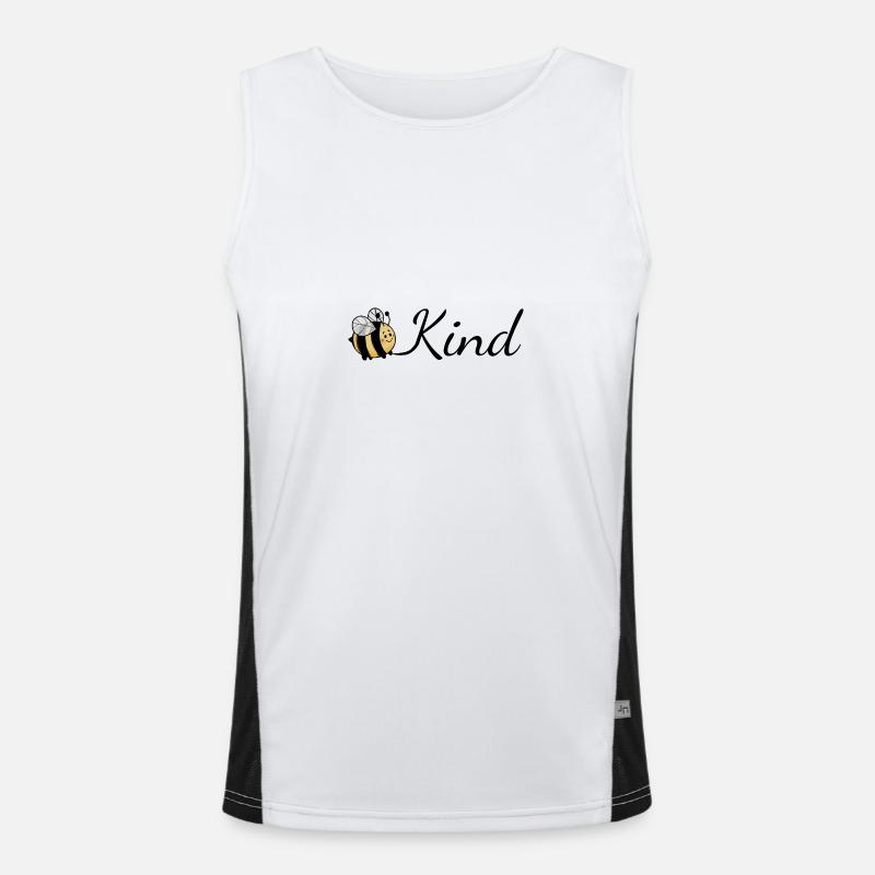 Bee Kind Funktionelles Kontrast-Tank Top für Männer 
