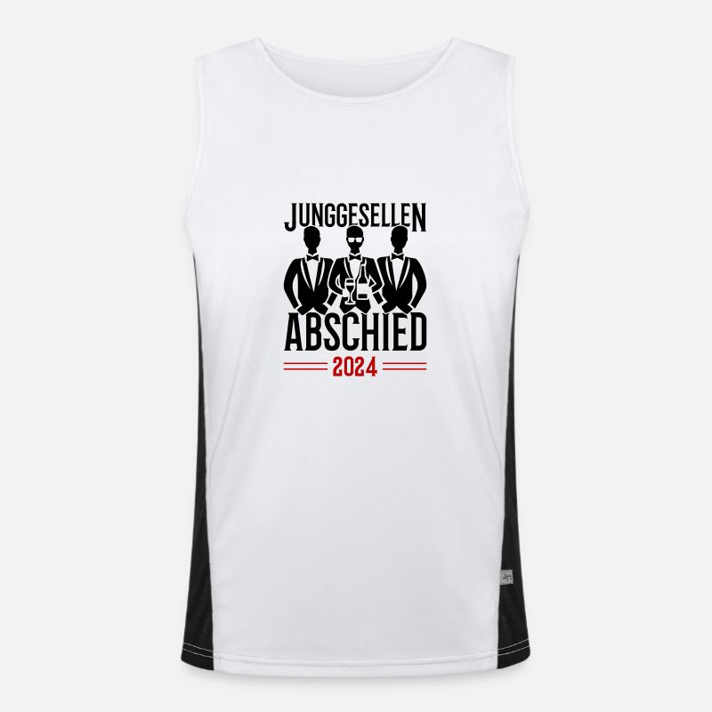 Junggesellenabschied 2024 Funktionelles Kontrast-Tank Top für Männer 
