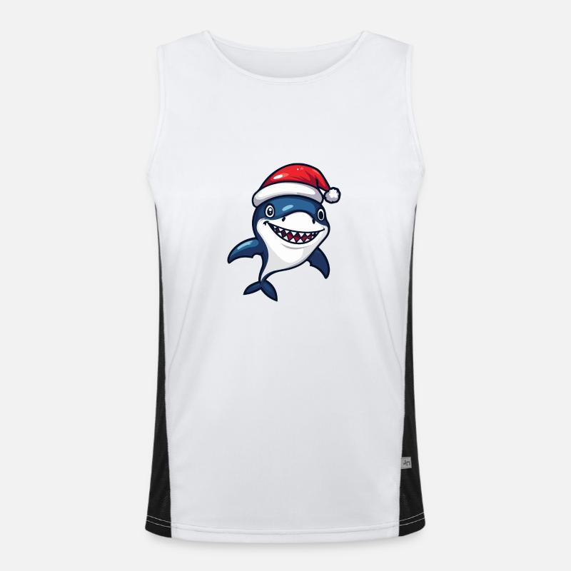 Requin Noël Noël Débardeur respirant contrasté Homme 