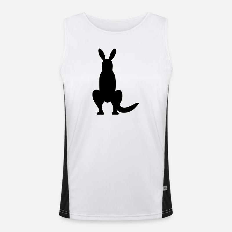 Känguru Funktionelles Kontrast-Tank Top für Männer 