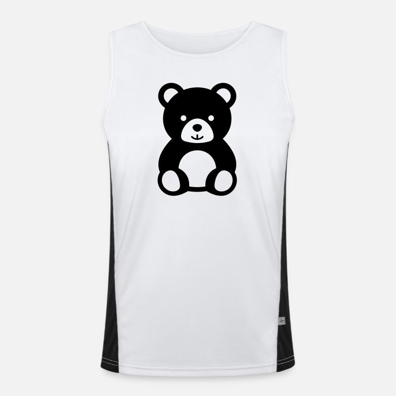 Bärenjunges Funktionelles Kontrast-Tank Top für Männer 