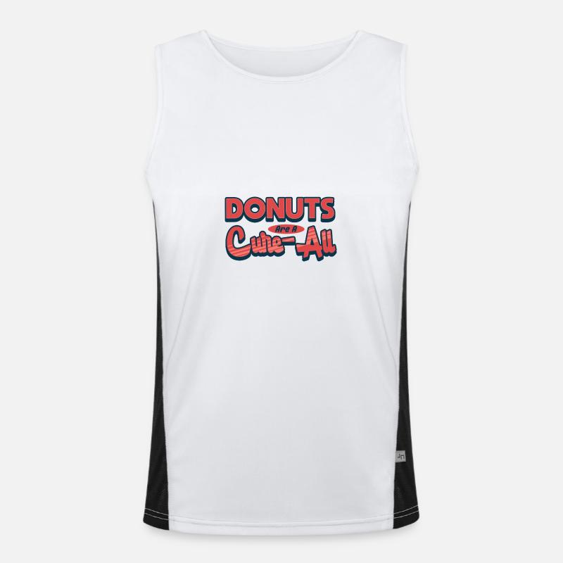 Donuts sind ein Allheilmittel Funktionelles Kontrast-Tank Top für Männer 