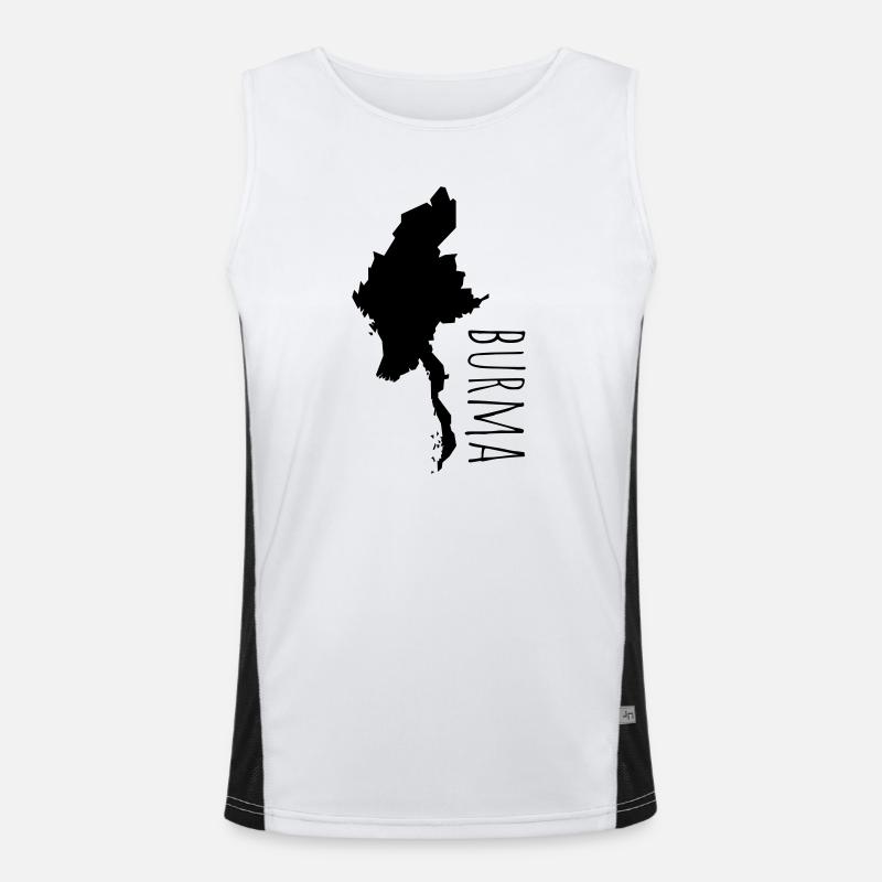 Burma Funktionelles Kontrast-Tank Top für Männer 