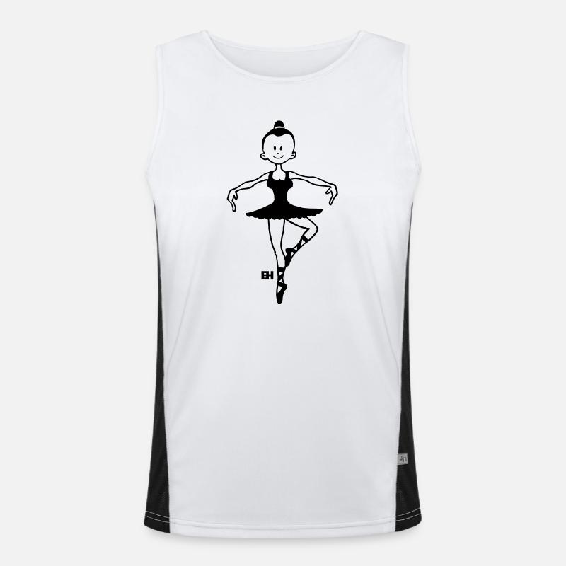 Ballerina - Ballet - Danseuse - Danse Débardeur respirant contrasté Homme 
