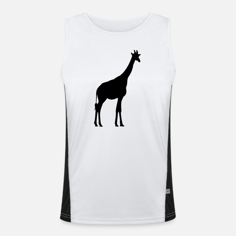 giraffe Funktionelles Kontrast-Tank Top für Männer 