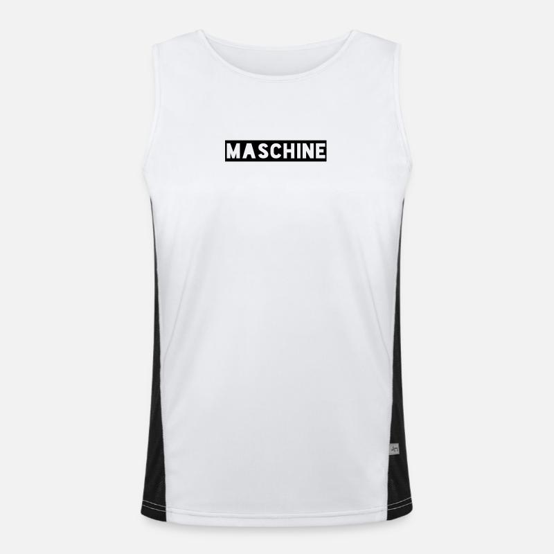 Maschine Funktionelles Kontrast-Tank Top für Männer 