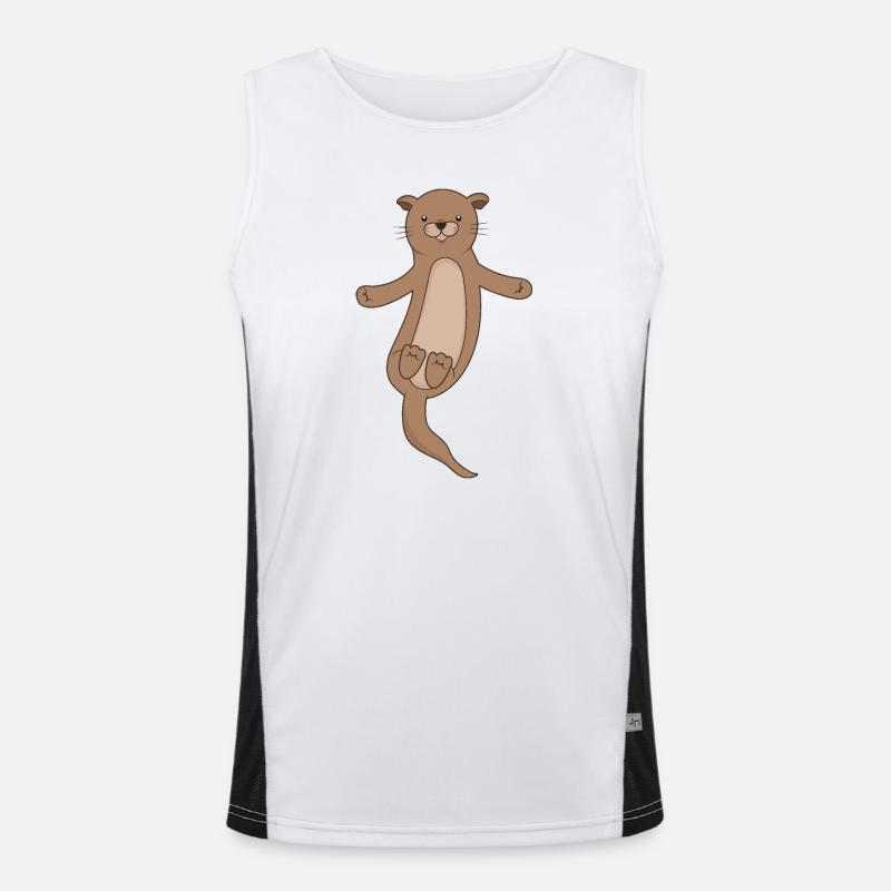 Otter Funktionelles Kontrast-Tank Top für Männer 