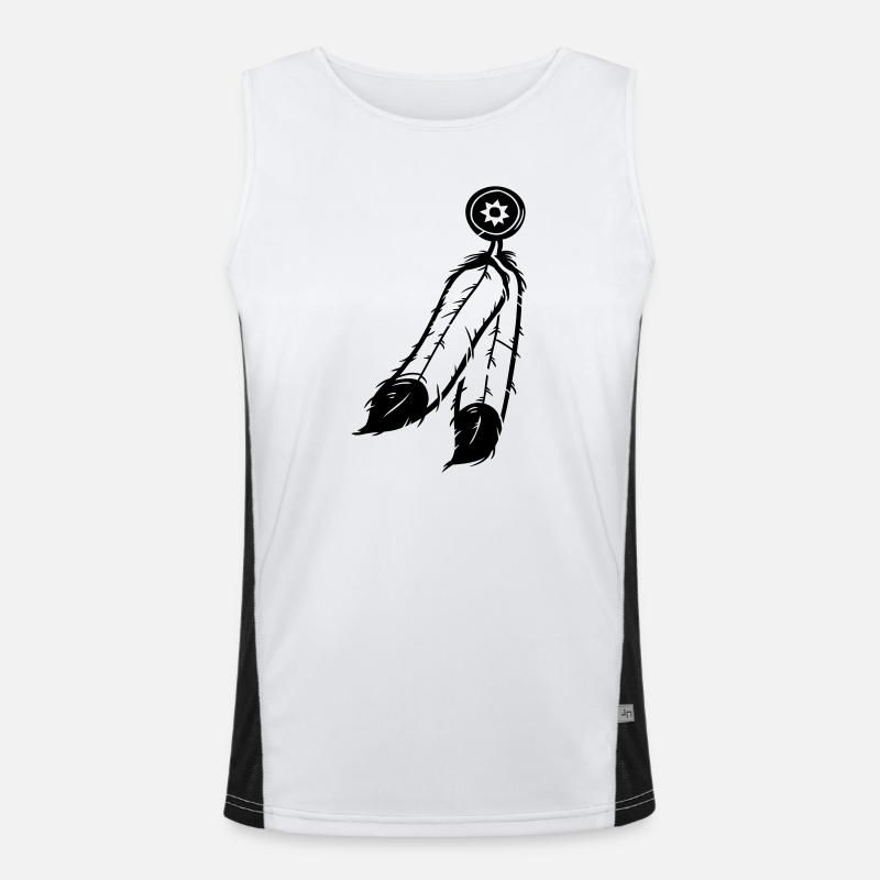 Feder Schmuck Funktionelles Kontrast-Tank Top für Männer 
