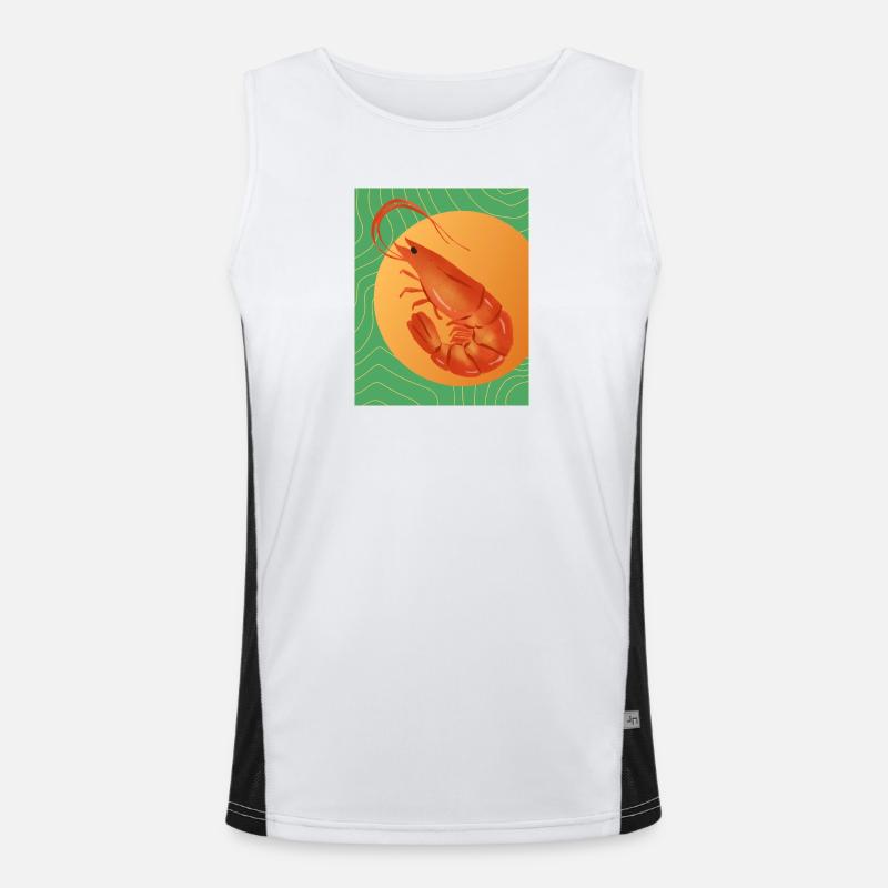 Maximalist Shrimp Funktionelles Kontrast-Tank Top für Männer 