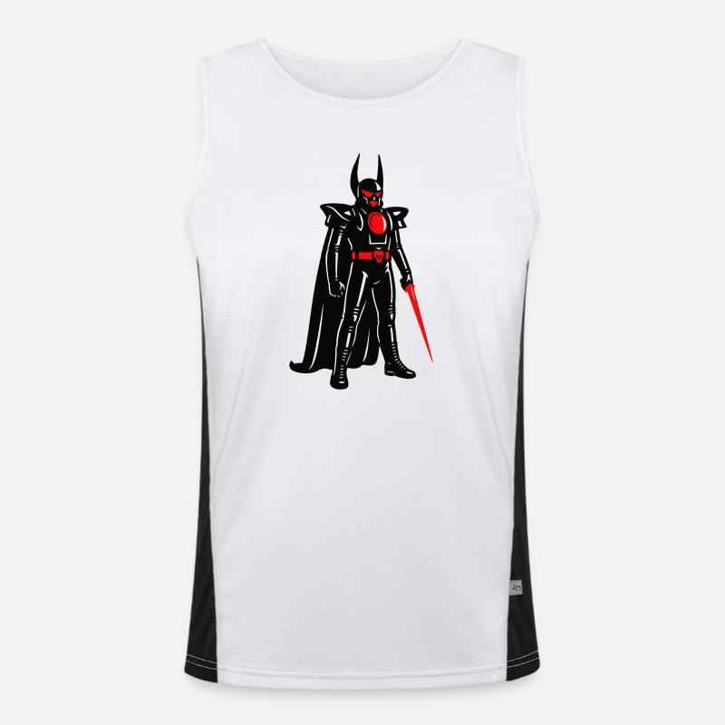 Space Devil Men's Functional Contrast Tank Top 