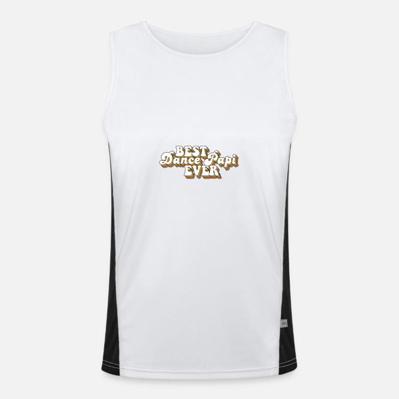 Bester Tanz Papi aller Zeiten Papa Funktionelles Kontrast-Tank Top für Männer 