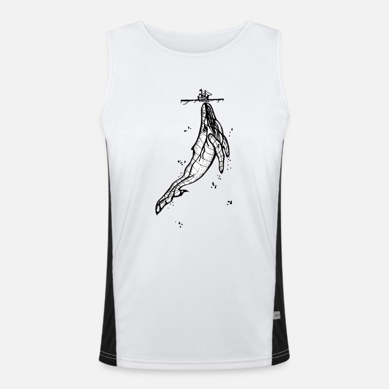 Wal Funktionelles Kontrast-Tank Top für Männer 