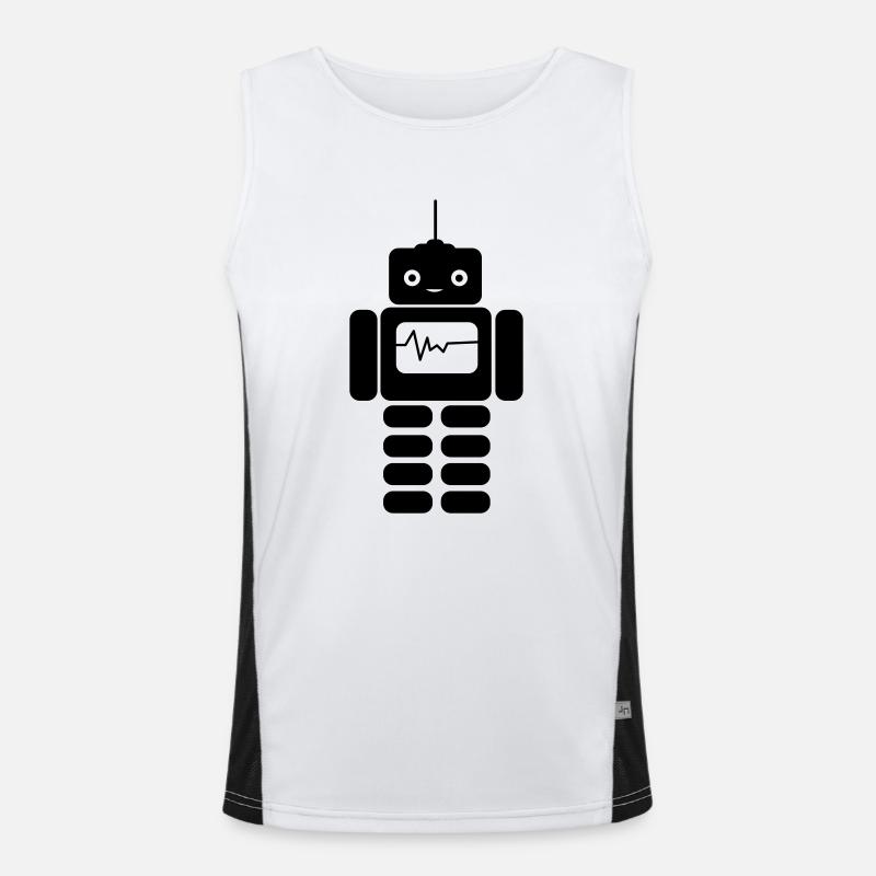 robot Men's Functional Contrast Tank Top 
