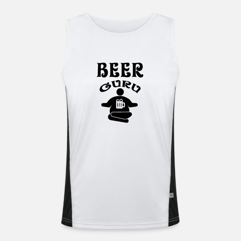 Bier-Guru Bier-Experte Funktionelles Kontrast-Tank Top für Männer 