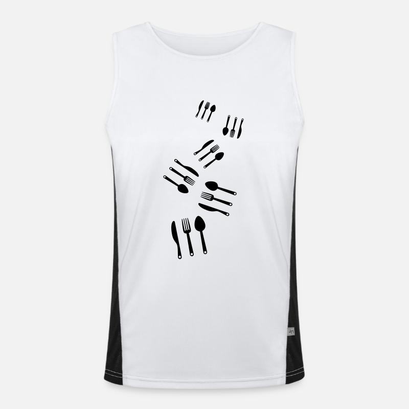 Fork cutlery Men's Functional Contrast Tank Top 