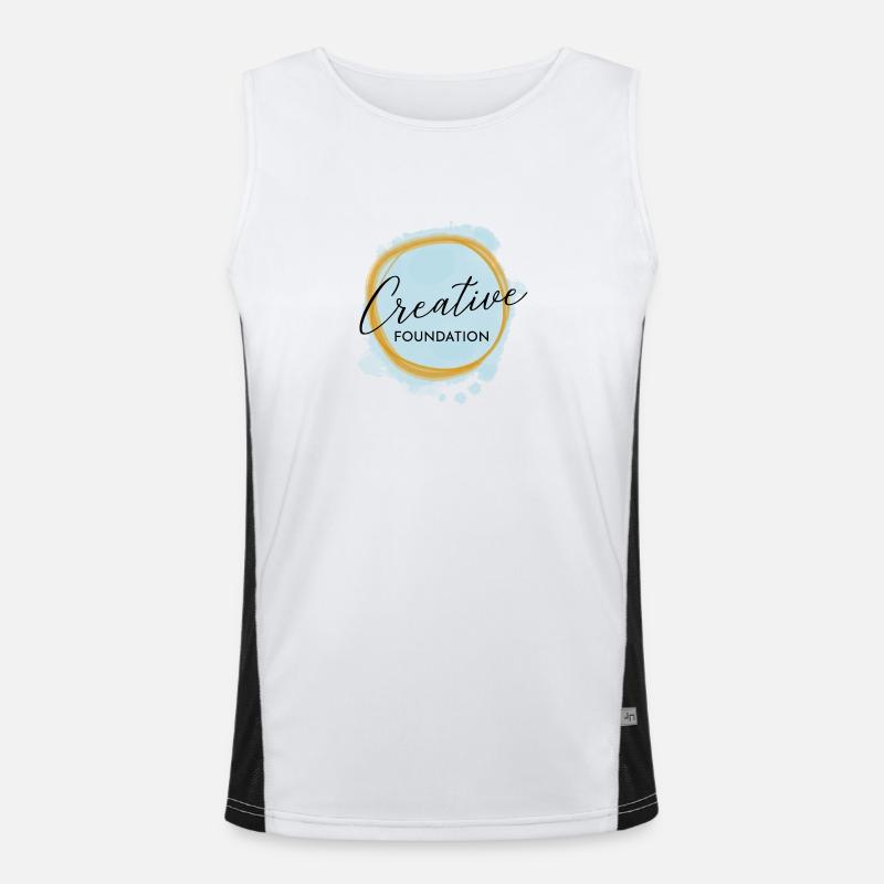 Creativity - Creative Person / Profession - Men's Functional Contrast Tank Top - white/black