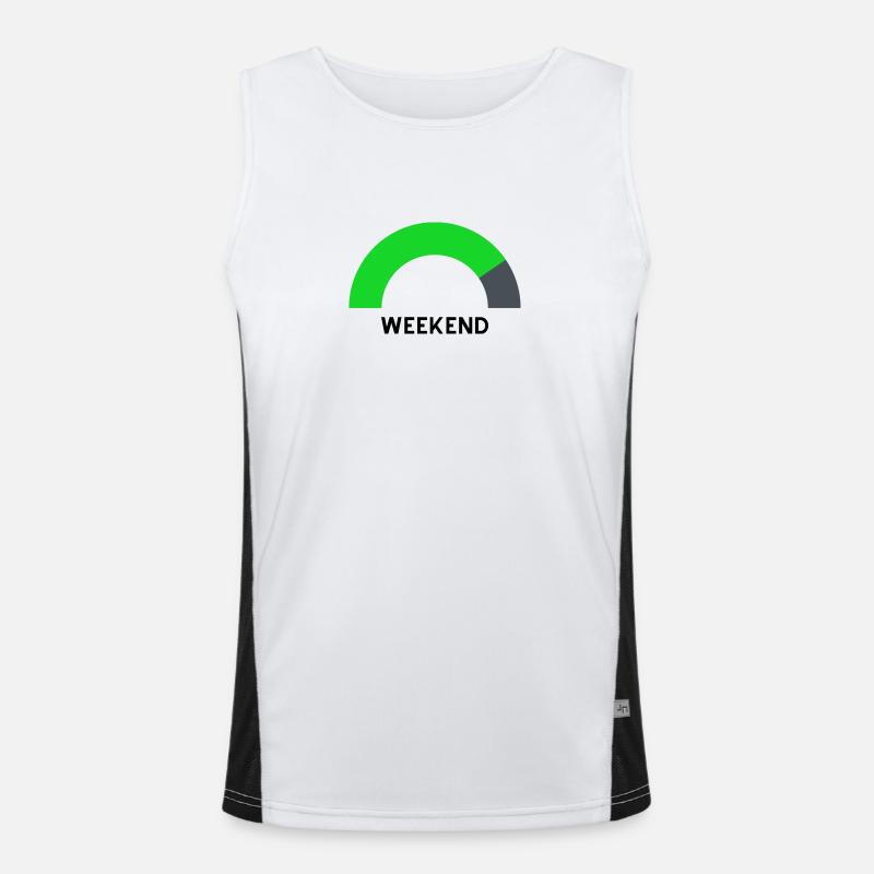 weekend loading Funktionelles Kontrast-Tank Top für Männer 