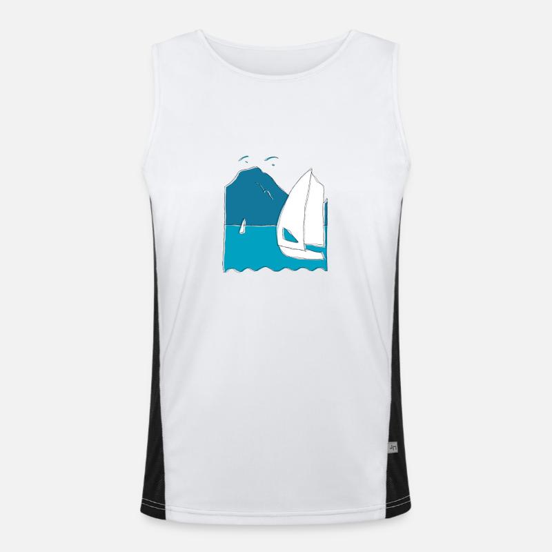 Summertime Men's Functional Contrast Tank Top 