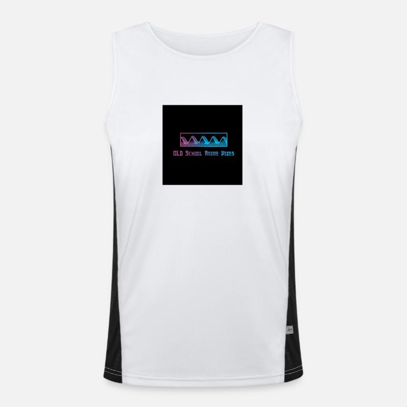 synthwave Men's Functional Contrast Tank Top 