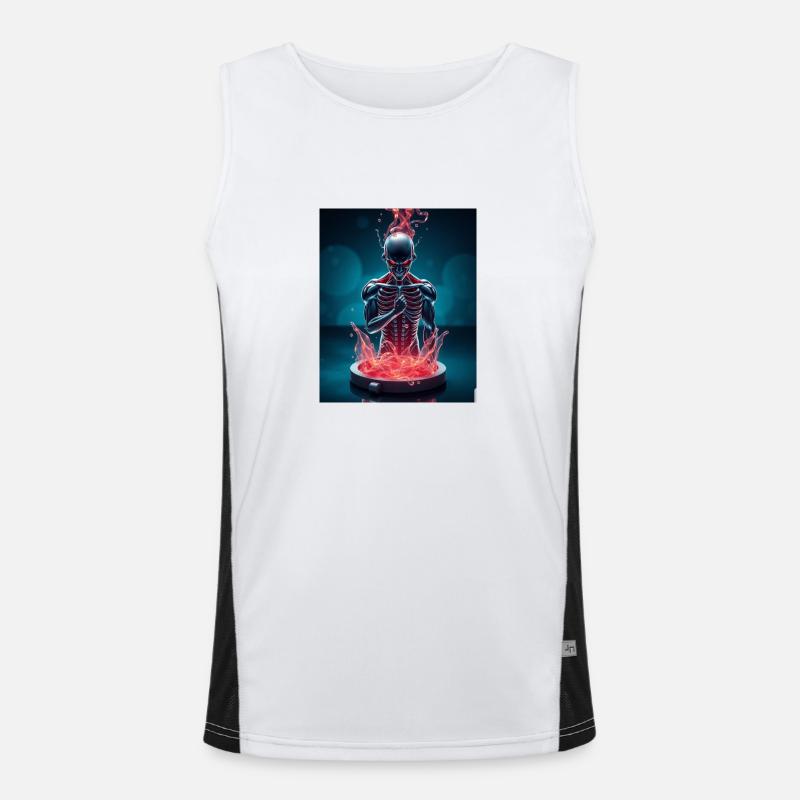 Devil Funktionelles Kontrast-Tank Top für Männer 
