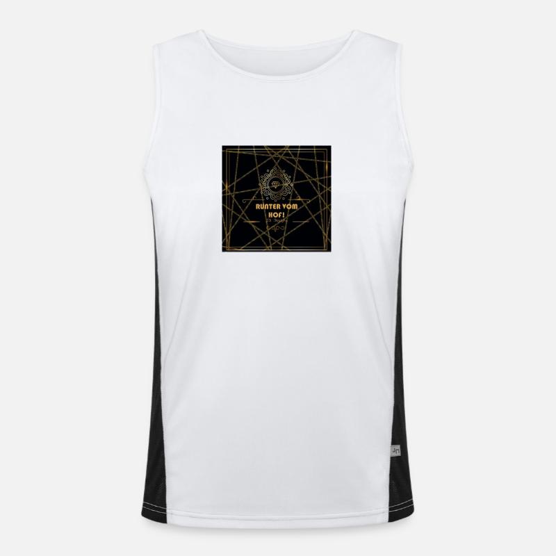 My Design Funktionelles Kontrast-Tank Top für Männer 