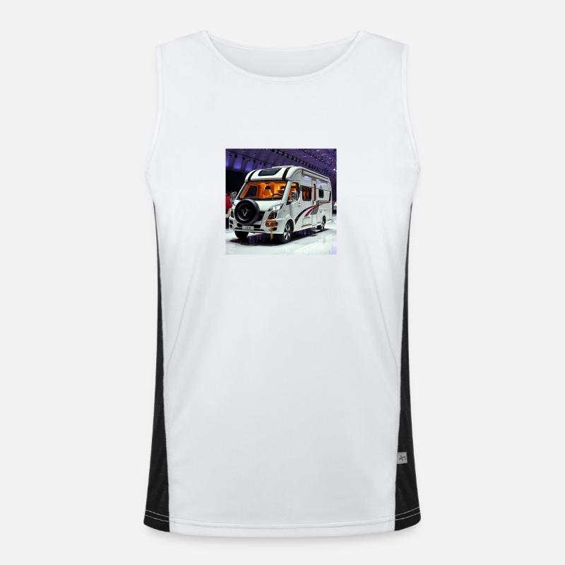 Luxury caravan Men's Functional Contrast Tank Top 