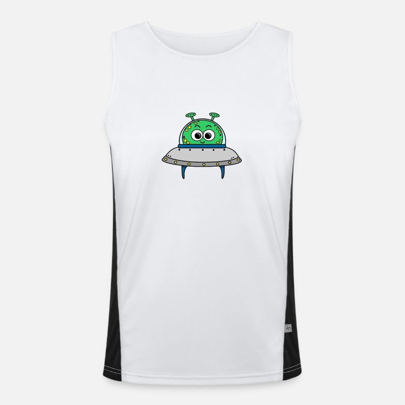 Ufo Funktionelles Kontrast-Tank Top für Männer 