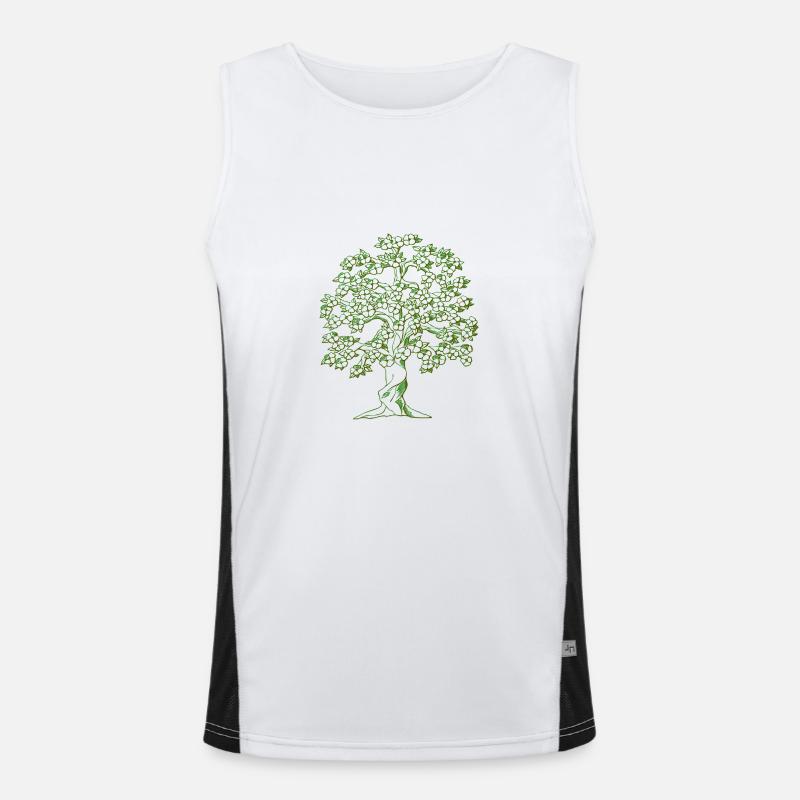 dessin d'arbre Débardeur respirant contrasté Homme 