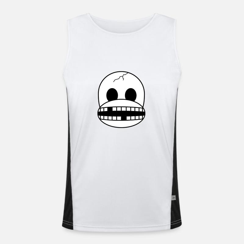 Skeleton Monkey Men's Functional Contrast Tank Top 
