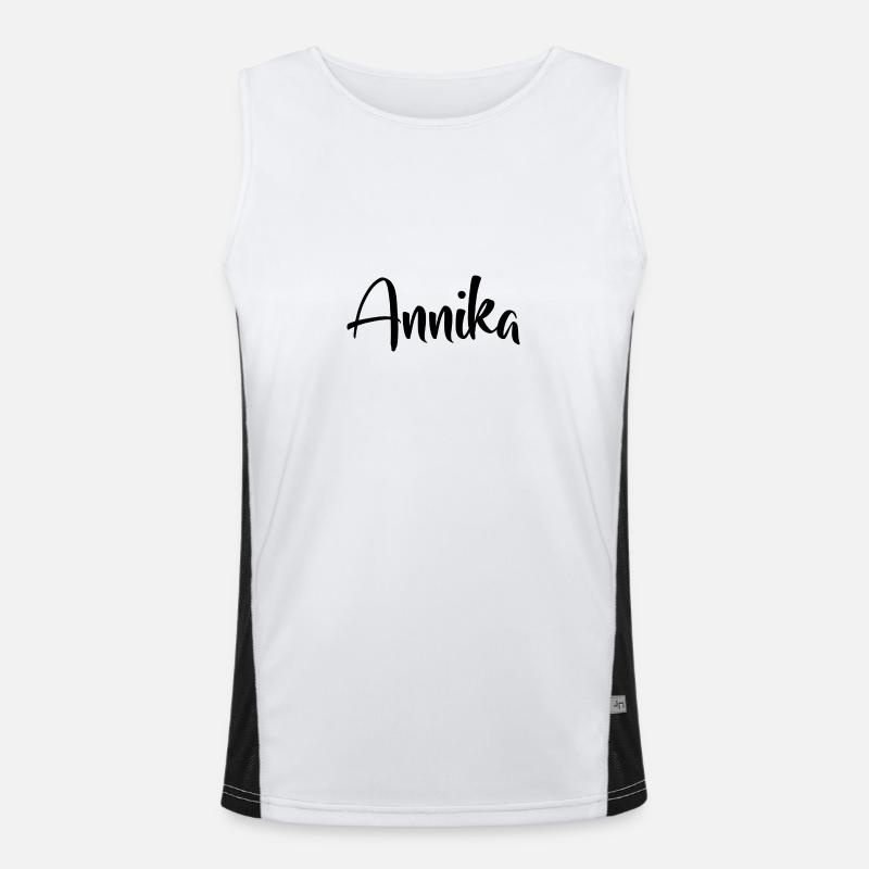 First name - Annika Men's Functional Contrast Tank Top 